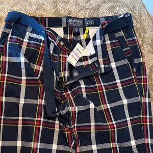 Nautica Men's Multicolor Plaid Chinos